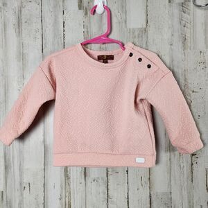 7 For All Mankind Snap Sweater Pink Size 18 mths
